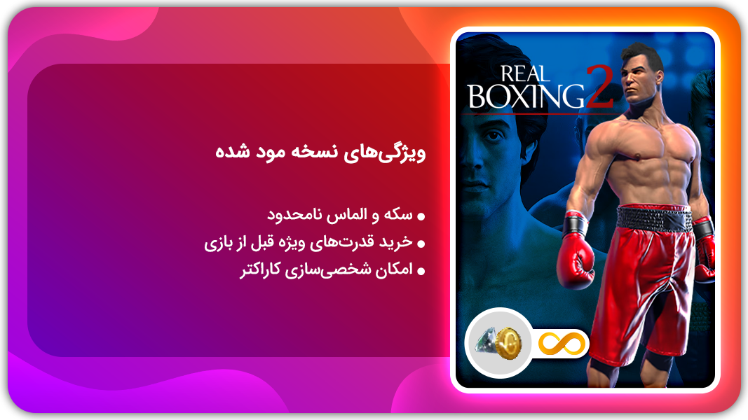 اسکرین شات 1 برنامه بوکس واقعی 2 | نسخه مود شده