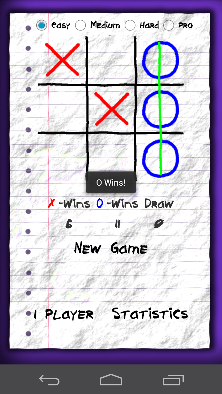 اسکرین شات 1 بازی Tic Tac Toe