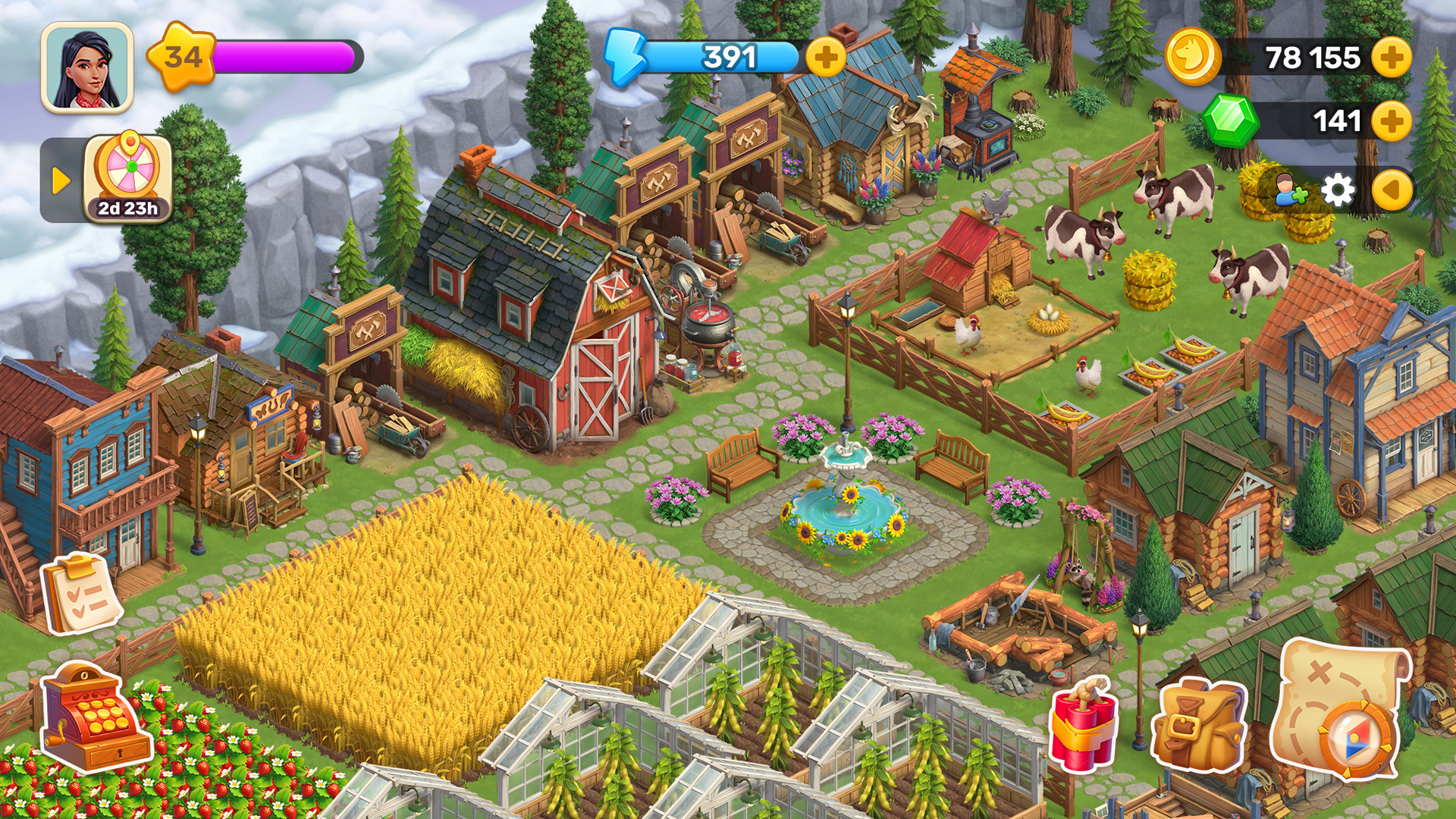 اسکرین شات 5 بازی Klondike Adventures: Farm Game