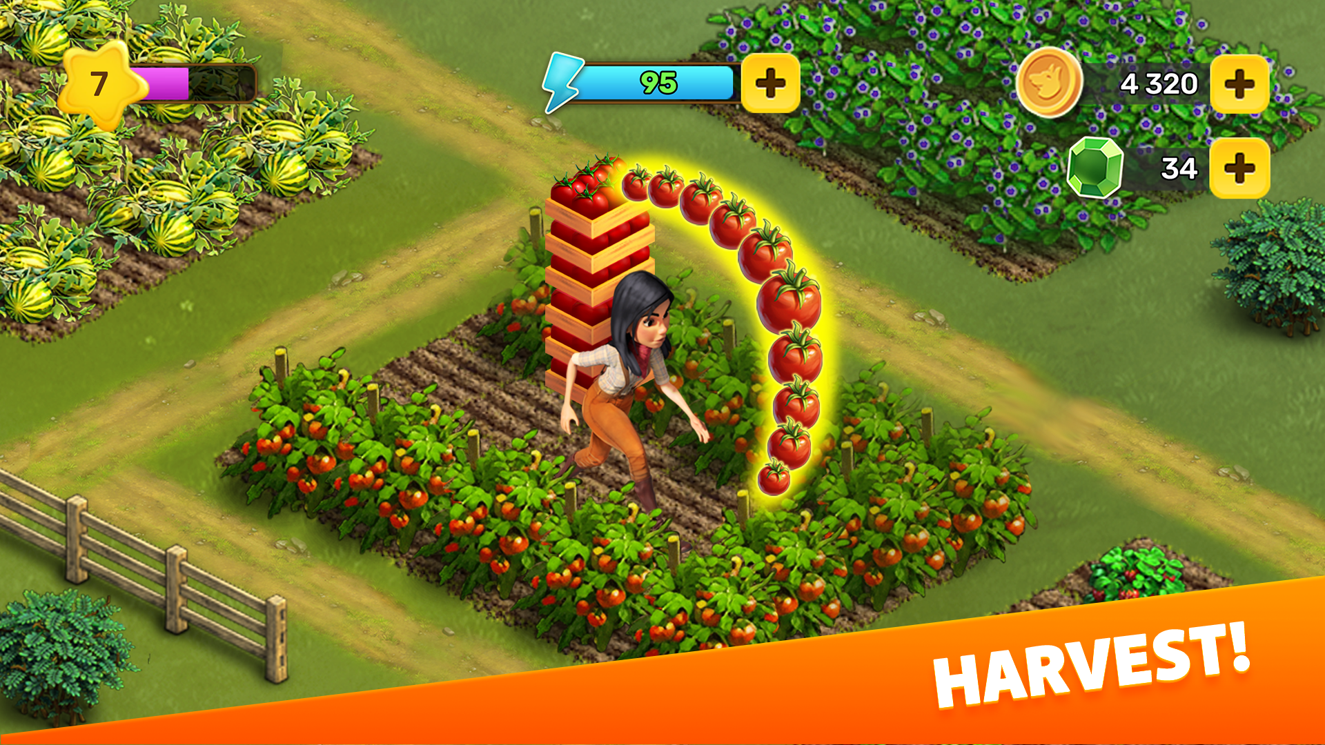 اسکرین شات 1 بازی Klondike Adventures: Farm Game