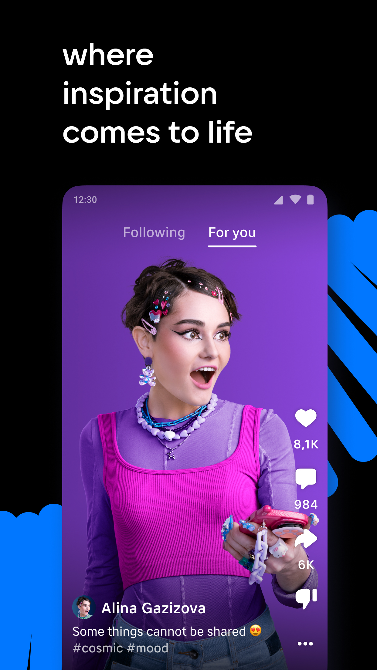 اسکرین شات 1 برنامه VK Clips: short videos