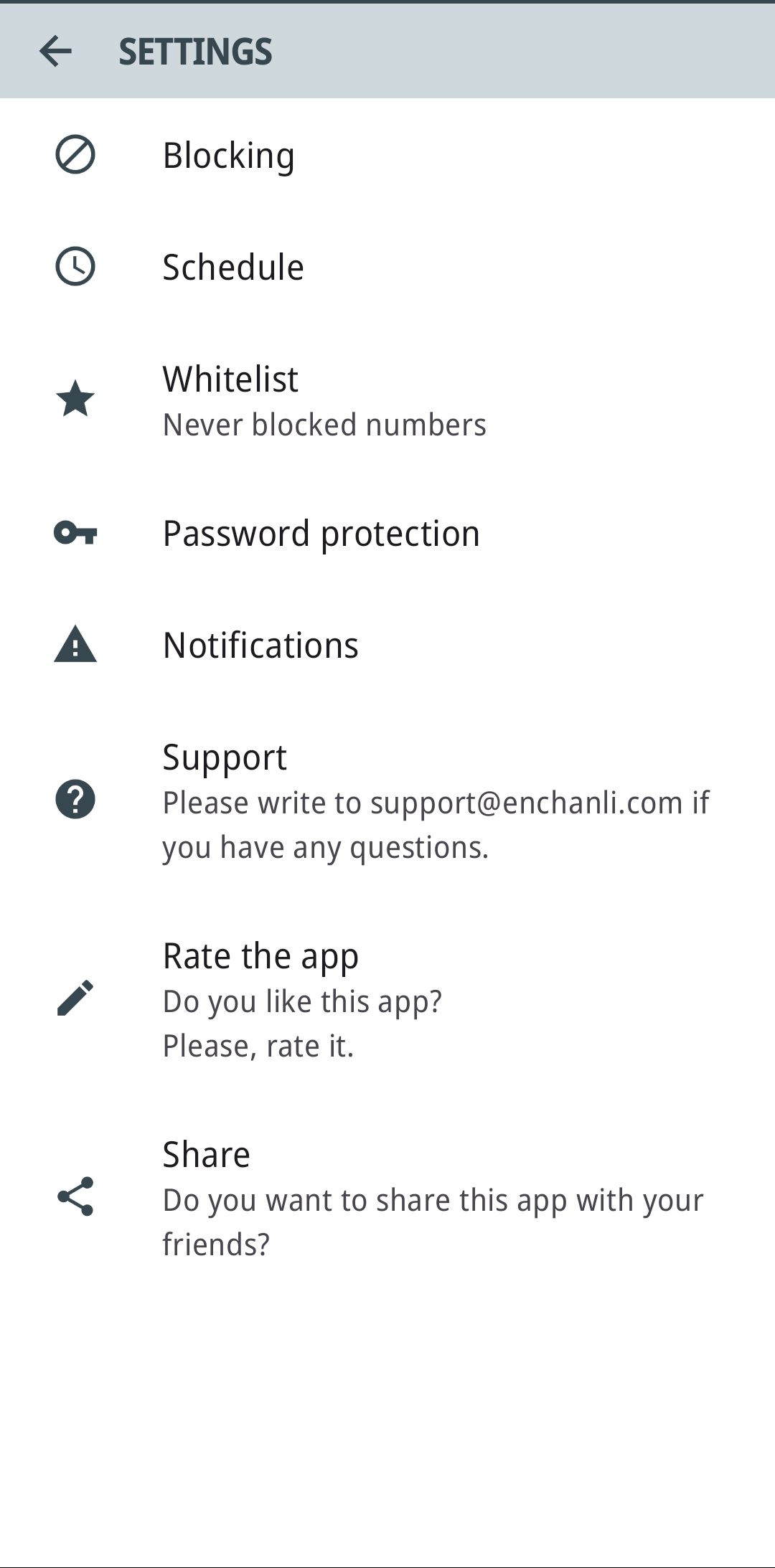 اسکرین شات 7 برنامه Calls Blacklist - Call Blocker
