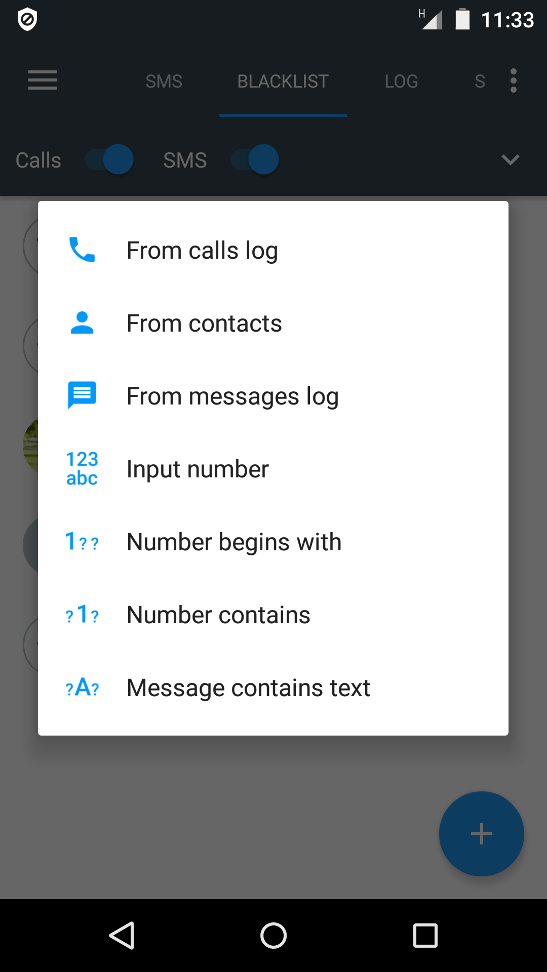 اسکرین شات 1 برنامه Calls Blacklist - Call Blocker