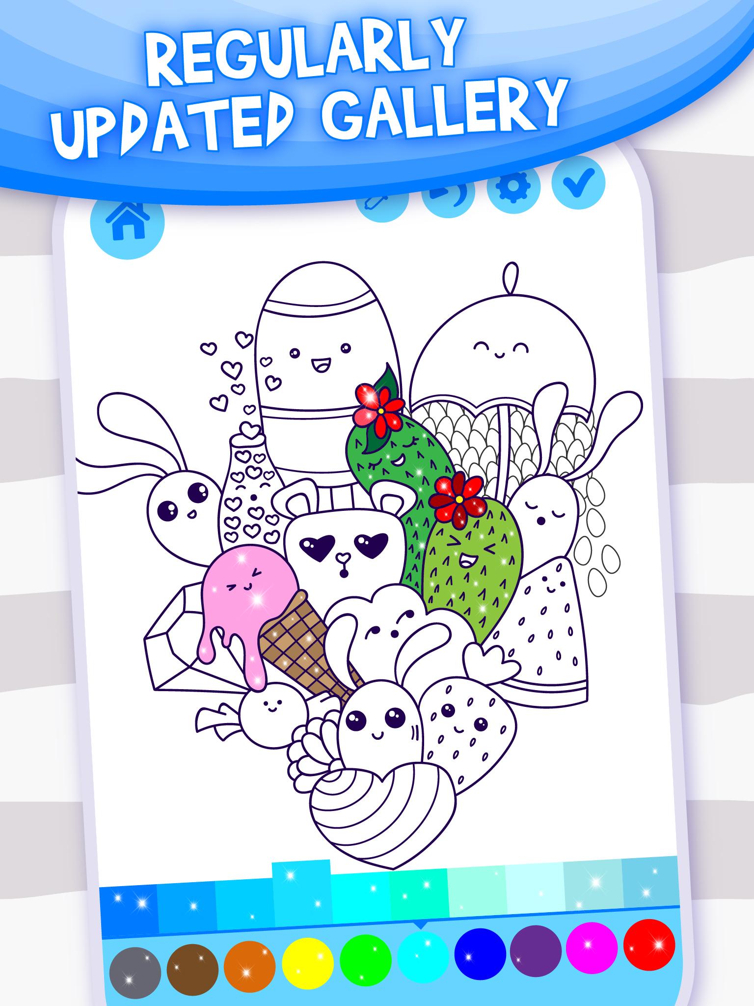 اسکرین شات 3 بازی Doodle Coloring: Simple&Fancy