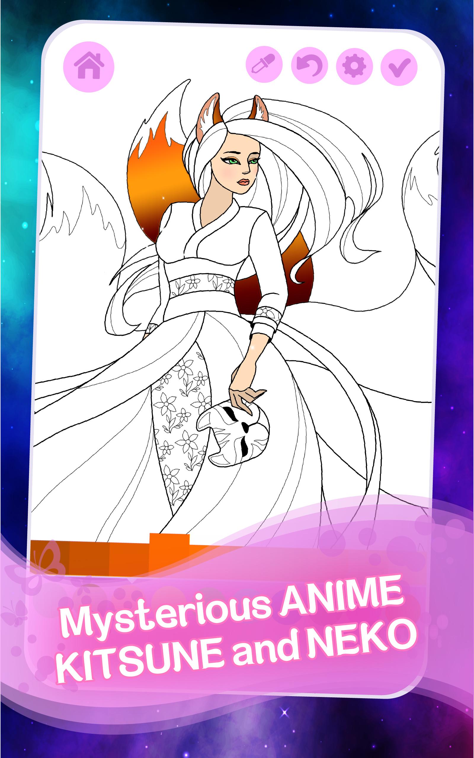 اسکرین شات 4 بازی Fantasy Love Coloring Book