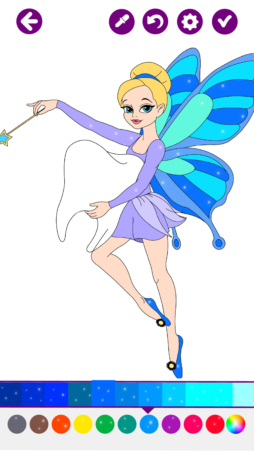 اسکرین شات 1 بازی Fairies Coloring Book for Kids