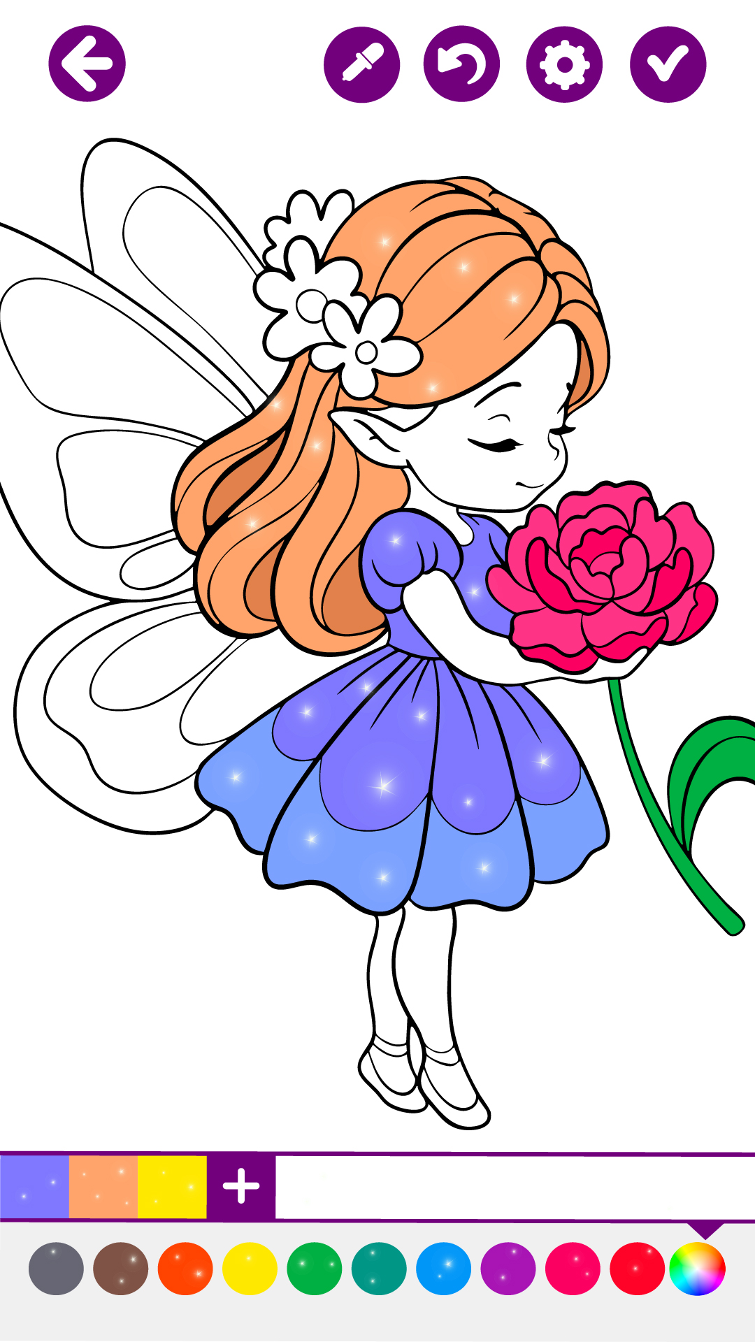 اسکرین شات 3 بازی Fairies Coloring Book for Kids
