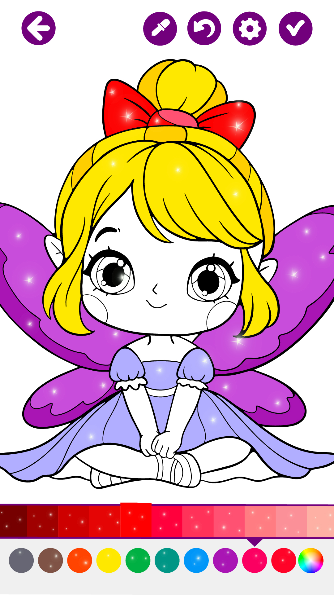 اسکرین شات 4 بازی Fairies Coloring Book for Kids