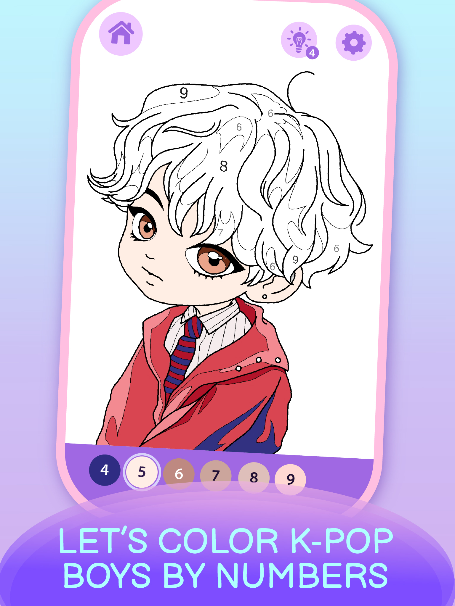 اسکرین شات 1 بازی KPOP Chibi Coloring by Number