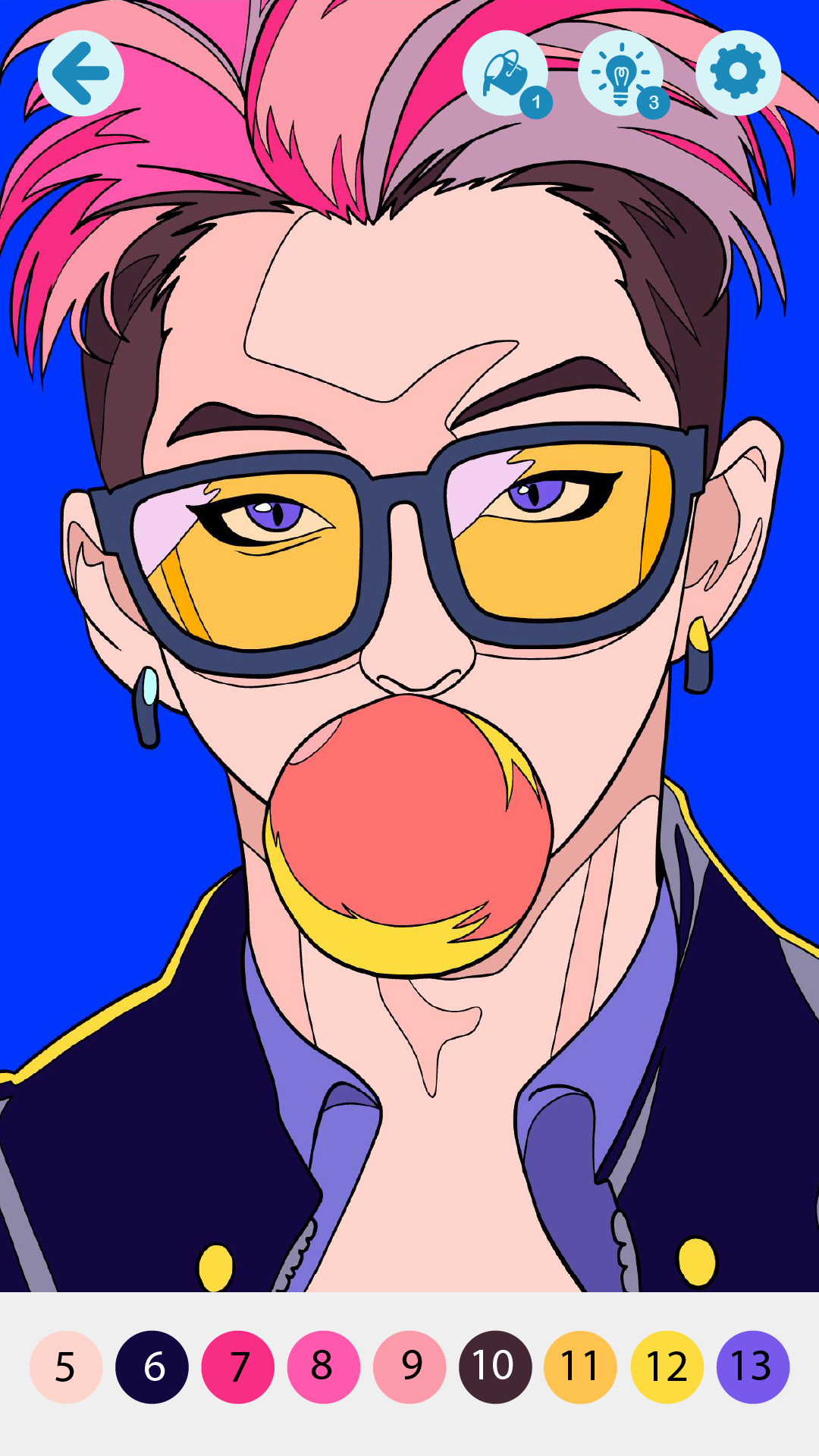 اسکرین شات 3 بازی KPOP Idol Coloring by Numbers