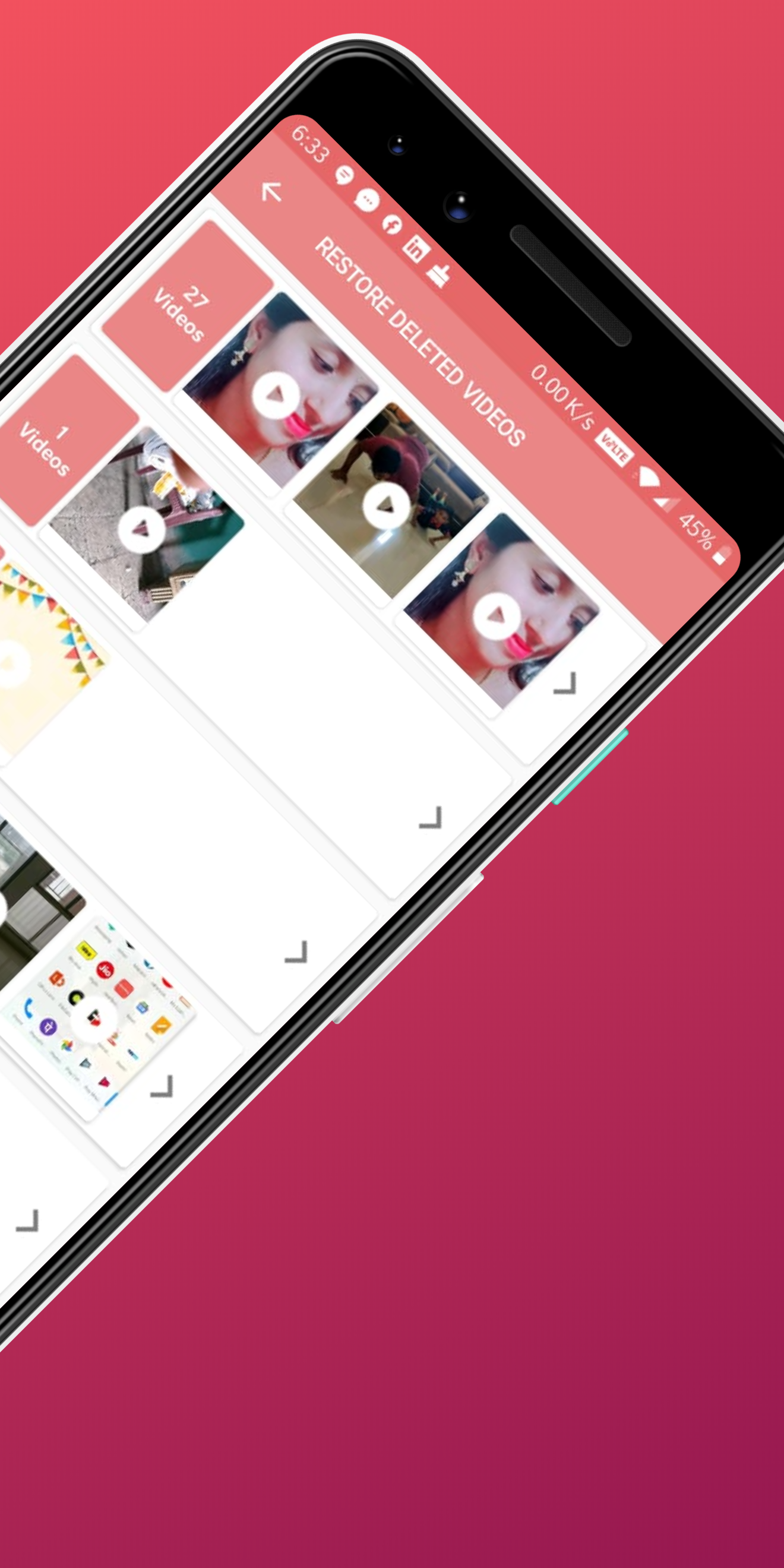 اسکرین شات 3 برنامه Deleted Video Recovery App