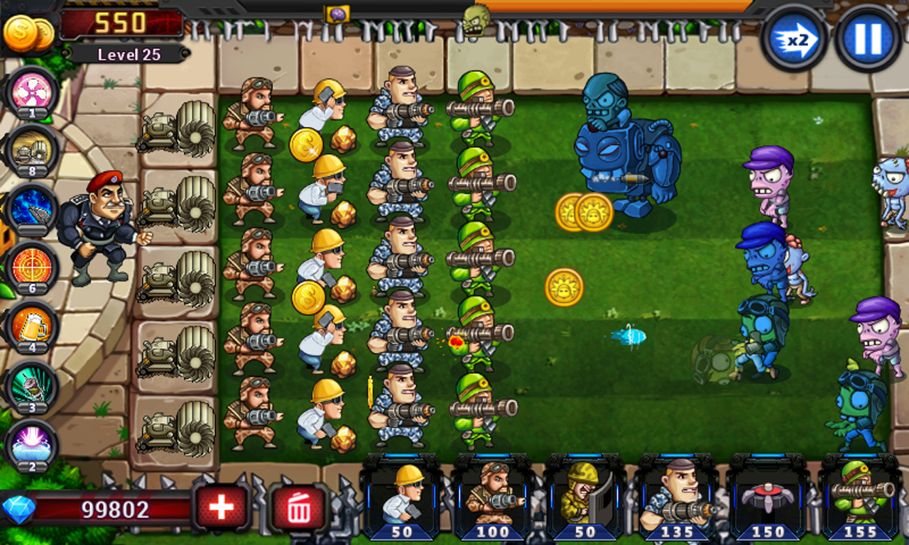 اسکرین شات 4 بازی Army vs Zombies :Tower Defense