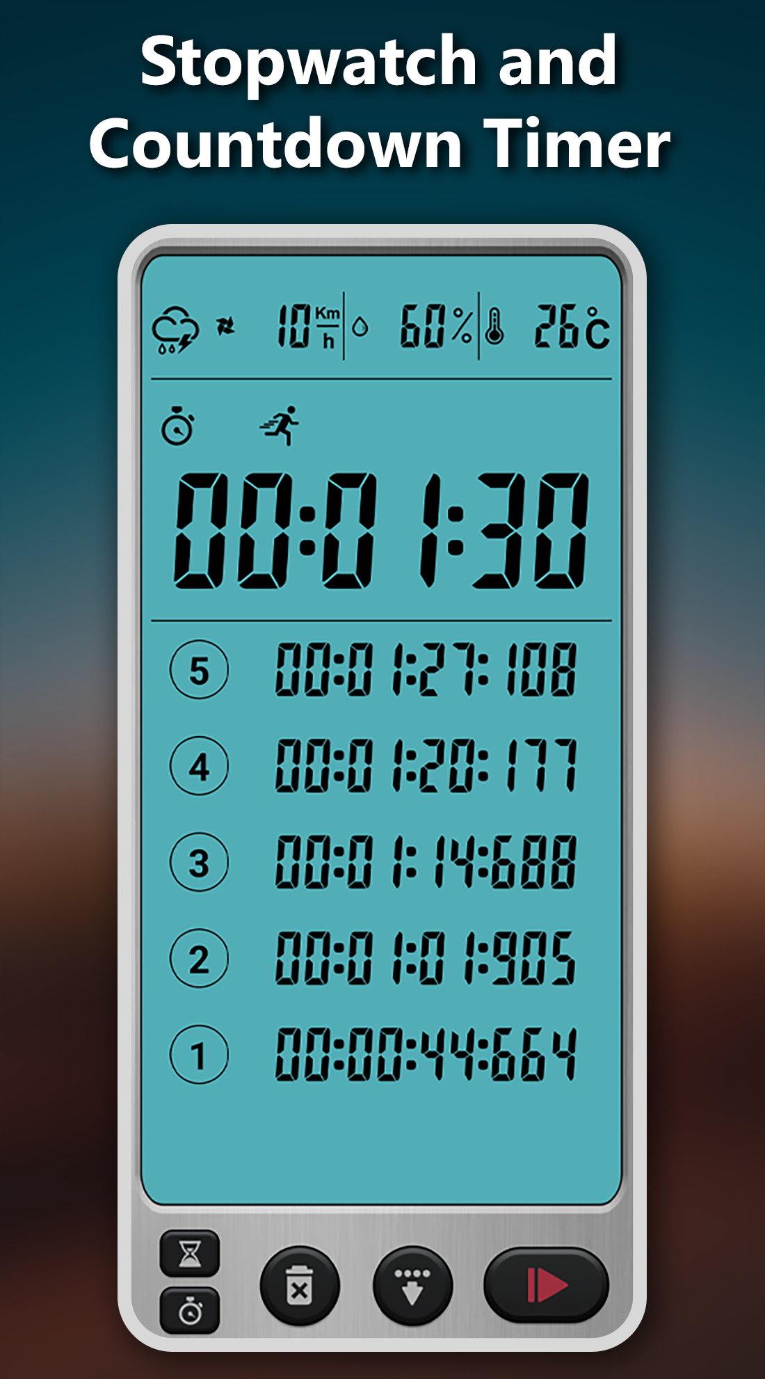اسکرین شات 5 برنامه Alarm clock