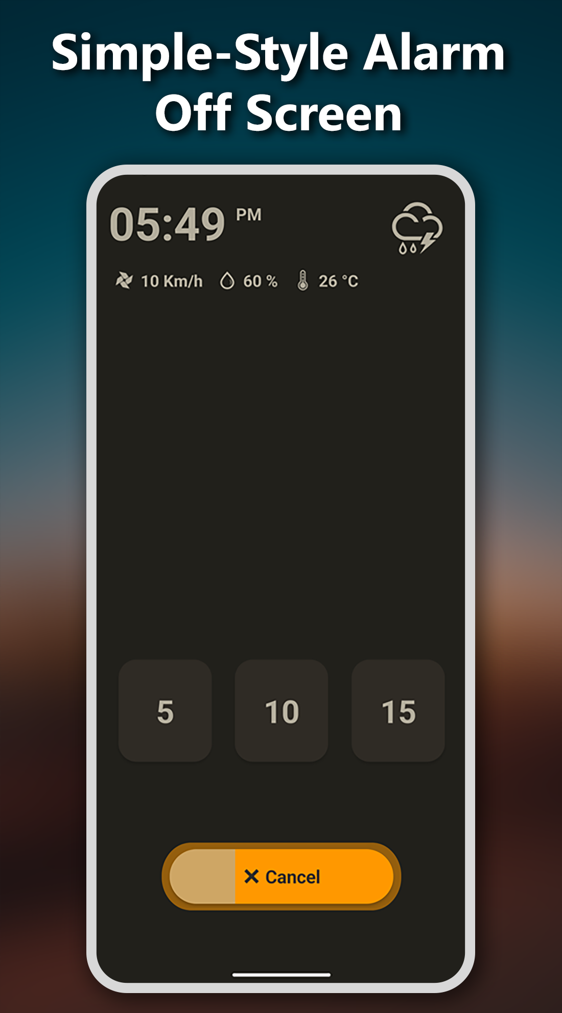 اسکرین شات 4 برنامه Alarm clock