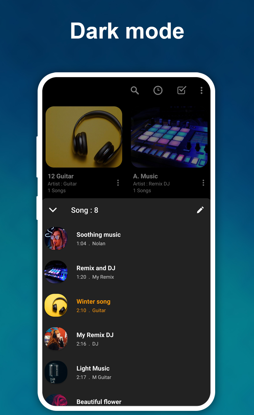 اسکرین شات 6 برنامه Music Player