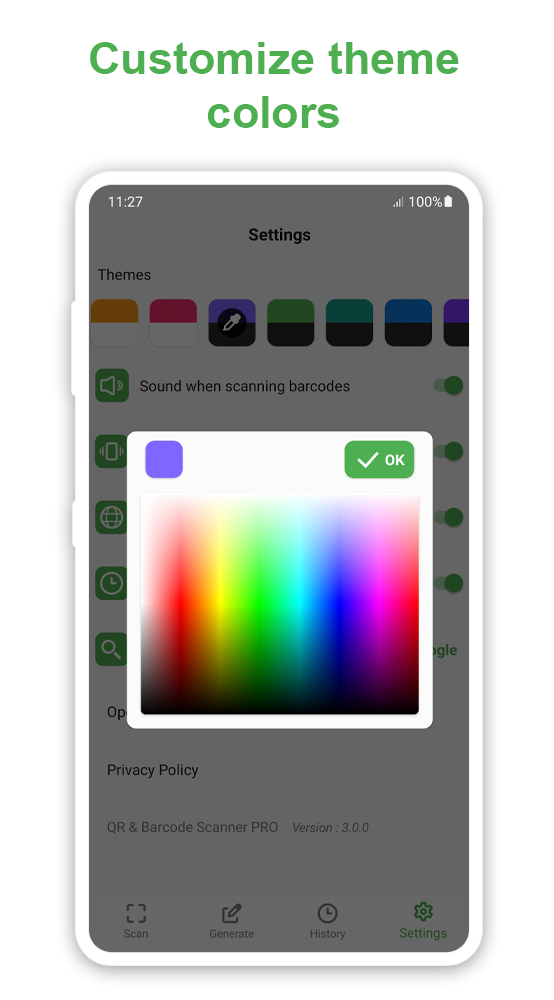اسکرین شات 5 برنامه QR code scanner and Barcode