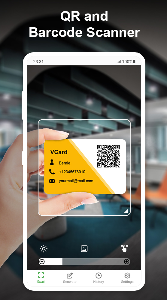 اسکرین شات 1 برنامه QR code scanner and Barcode