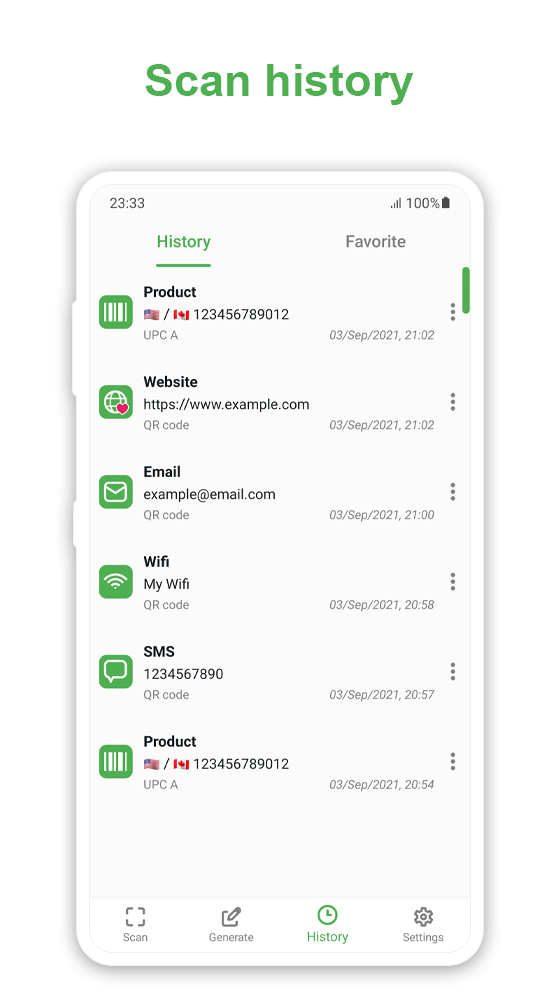 اسکرین شات 7 برنامه QR code scanner and Barcode
