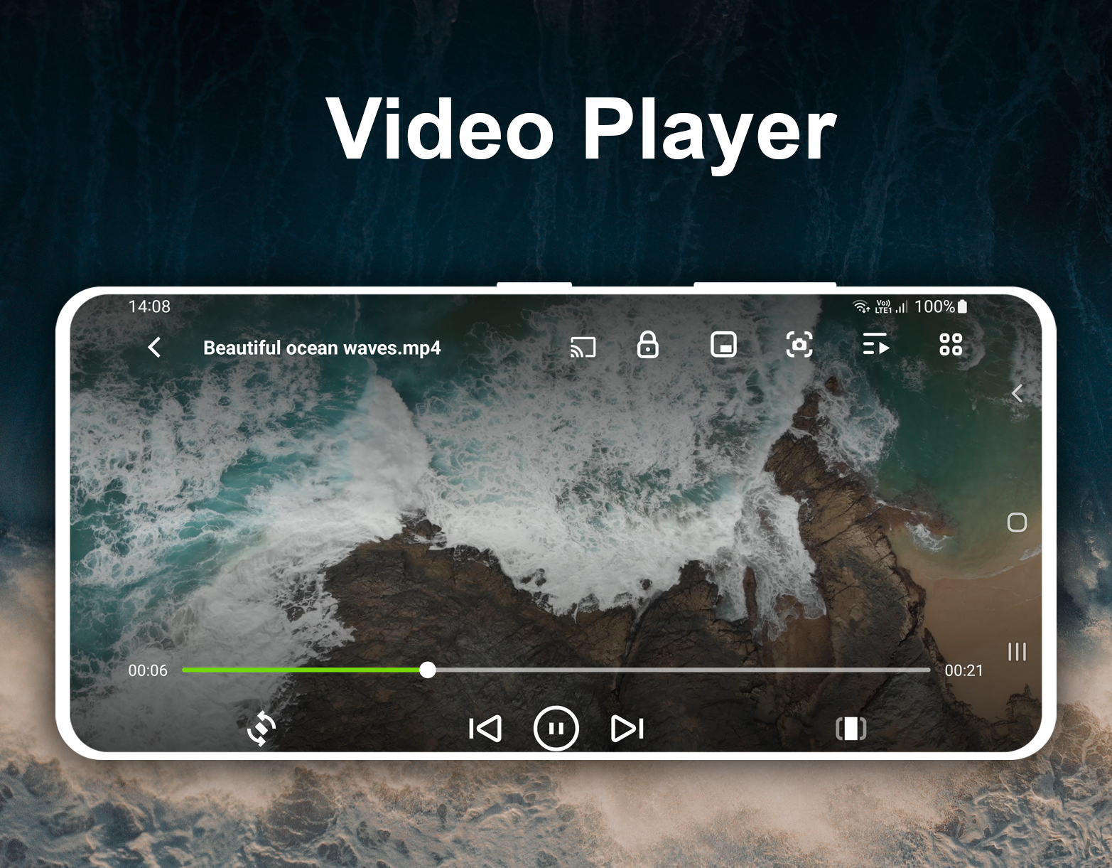 اسکرین شات 1 برنامه Video Player