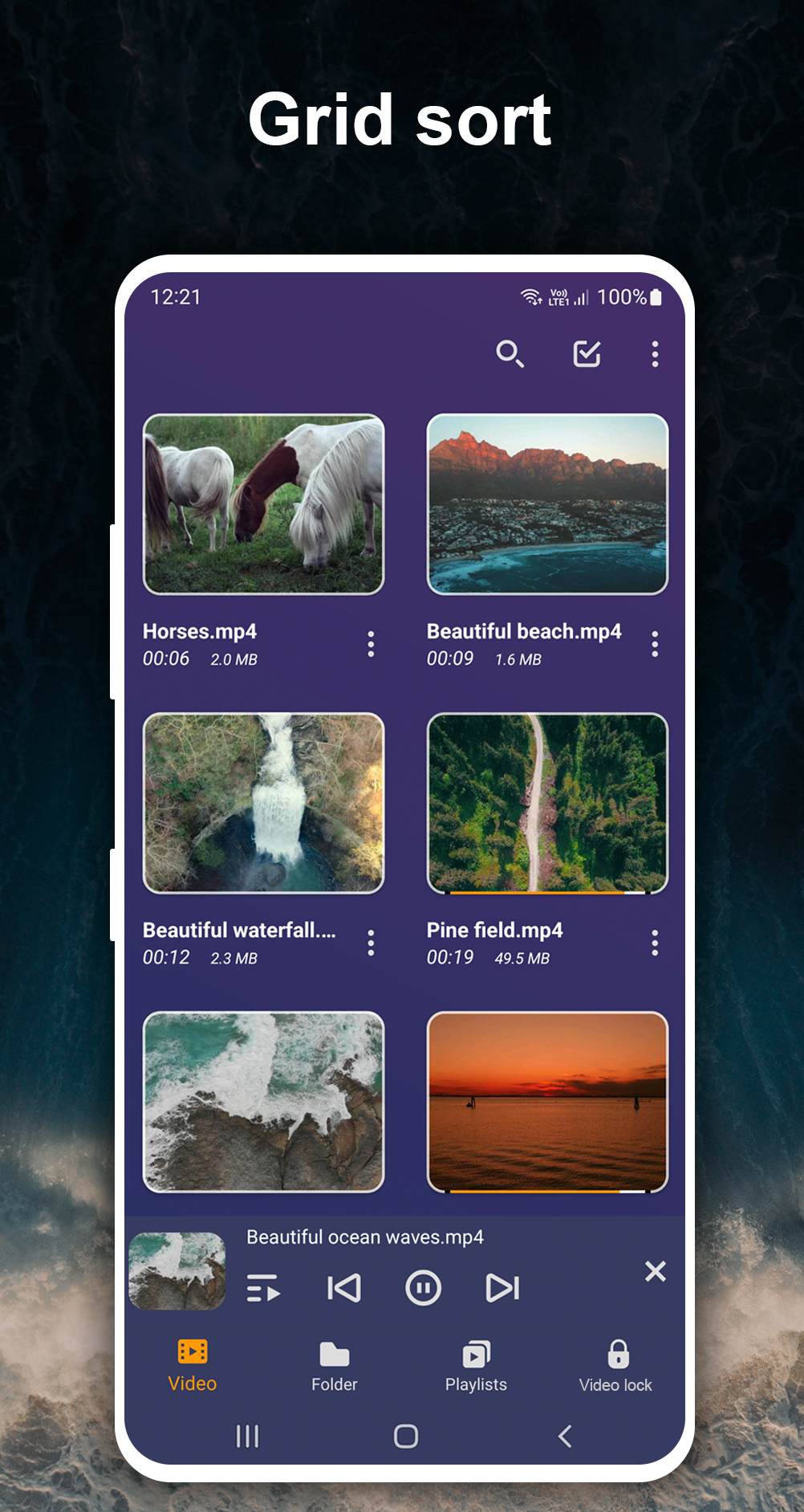 اسکرین شات 2 برنامه Video Player
