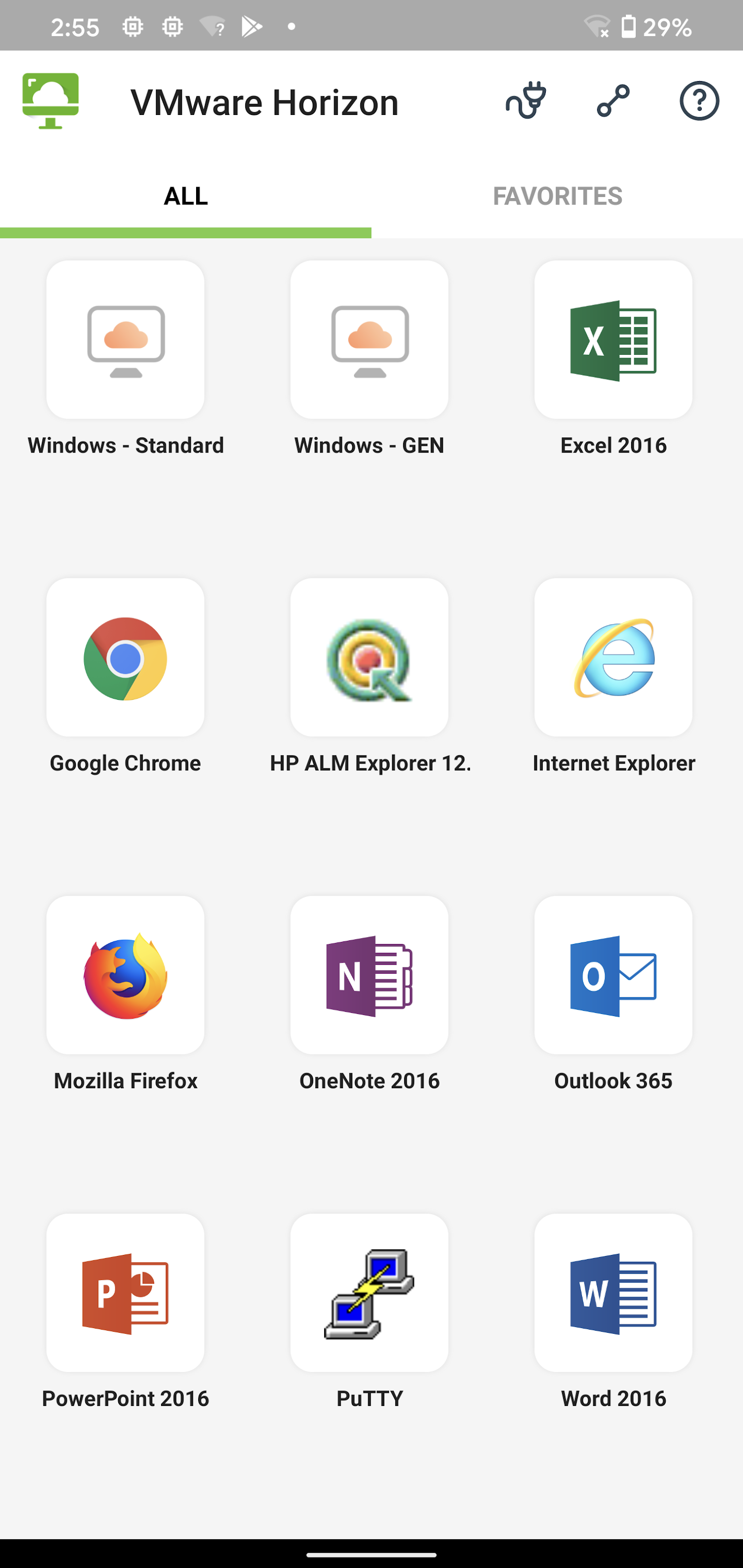 اسکرین شات 2 برنامه VMware Horizon Client