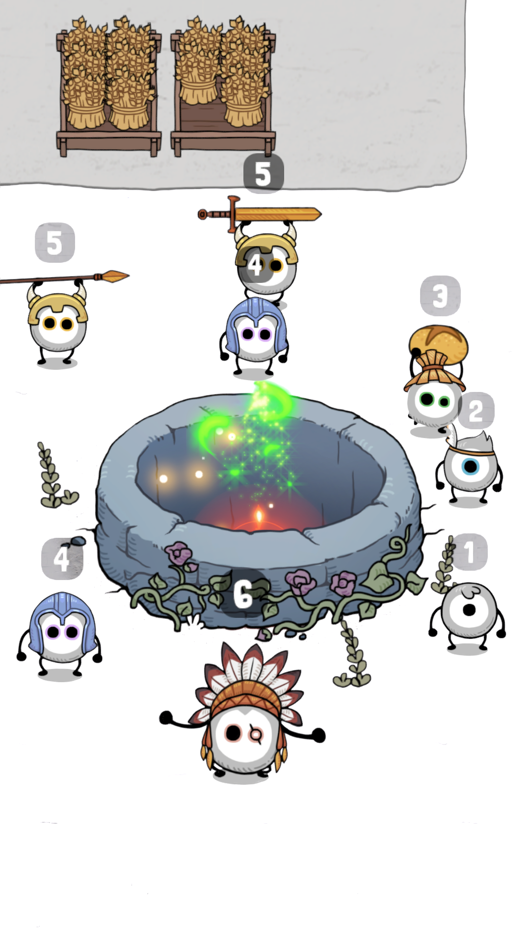 اسکرین شات 1 بازی Idle Tribe: Merge Circle Town