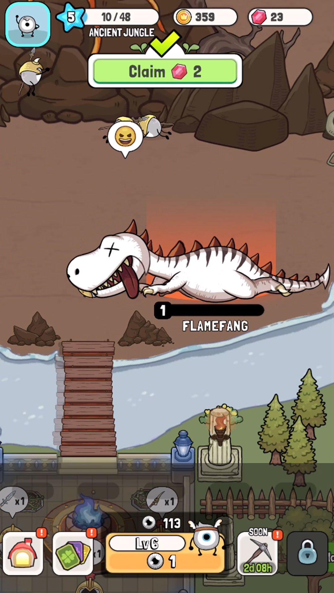 اسکرین شات 3 بازی Idle Tribe: Merge Circle Town