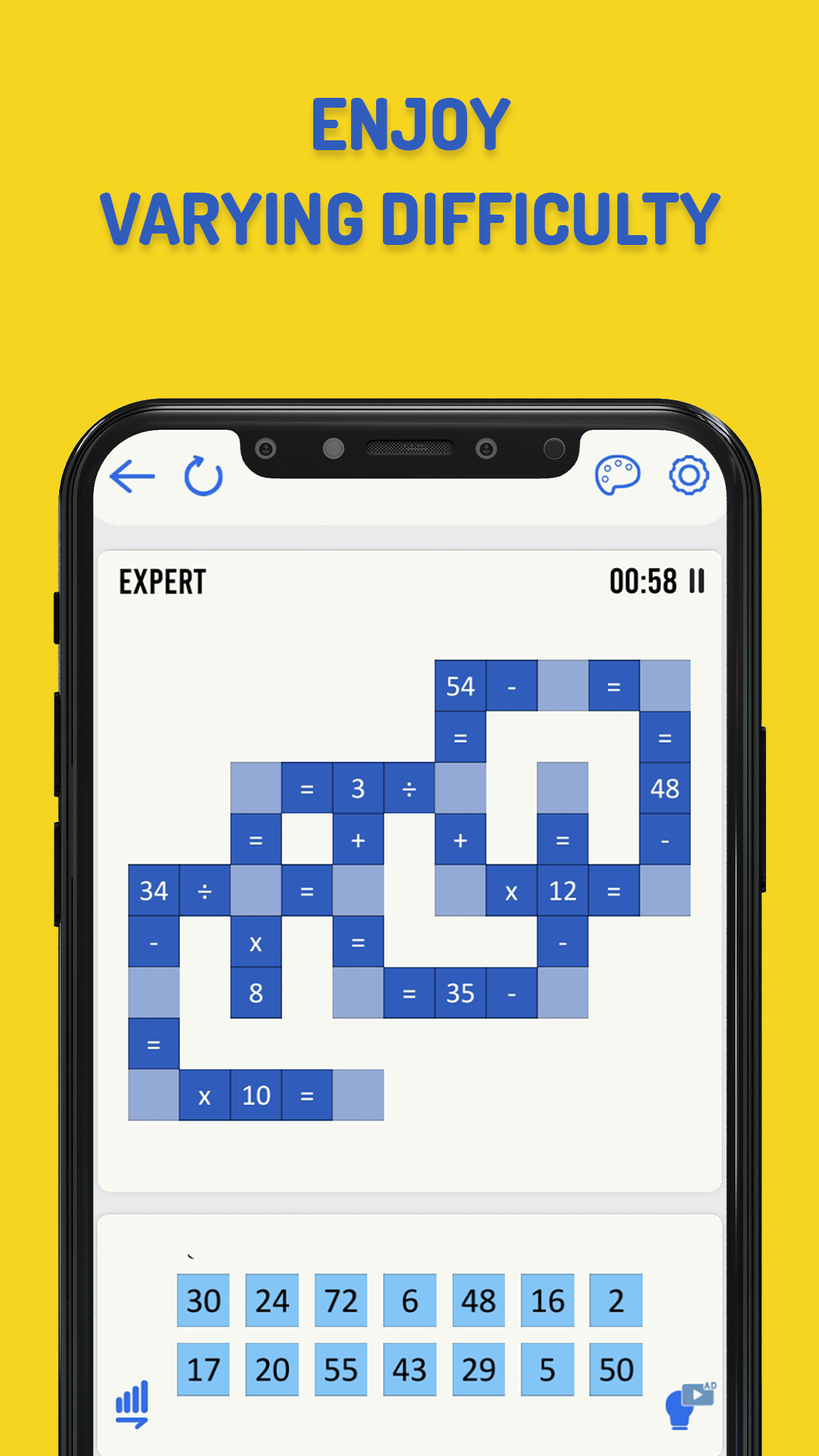 اسکرین شات 2 بازی Math Crossmath Puzzle