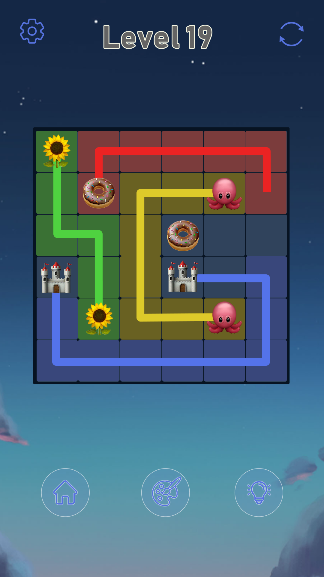 اسکرین شات 2 بازی Connect Emoji Puzzle