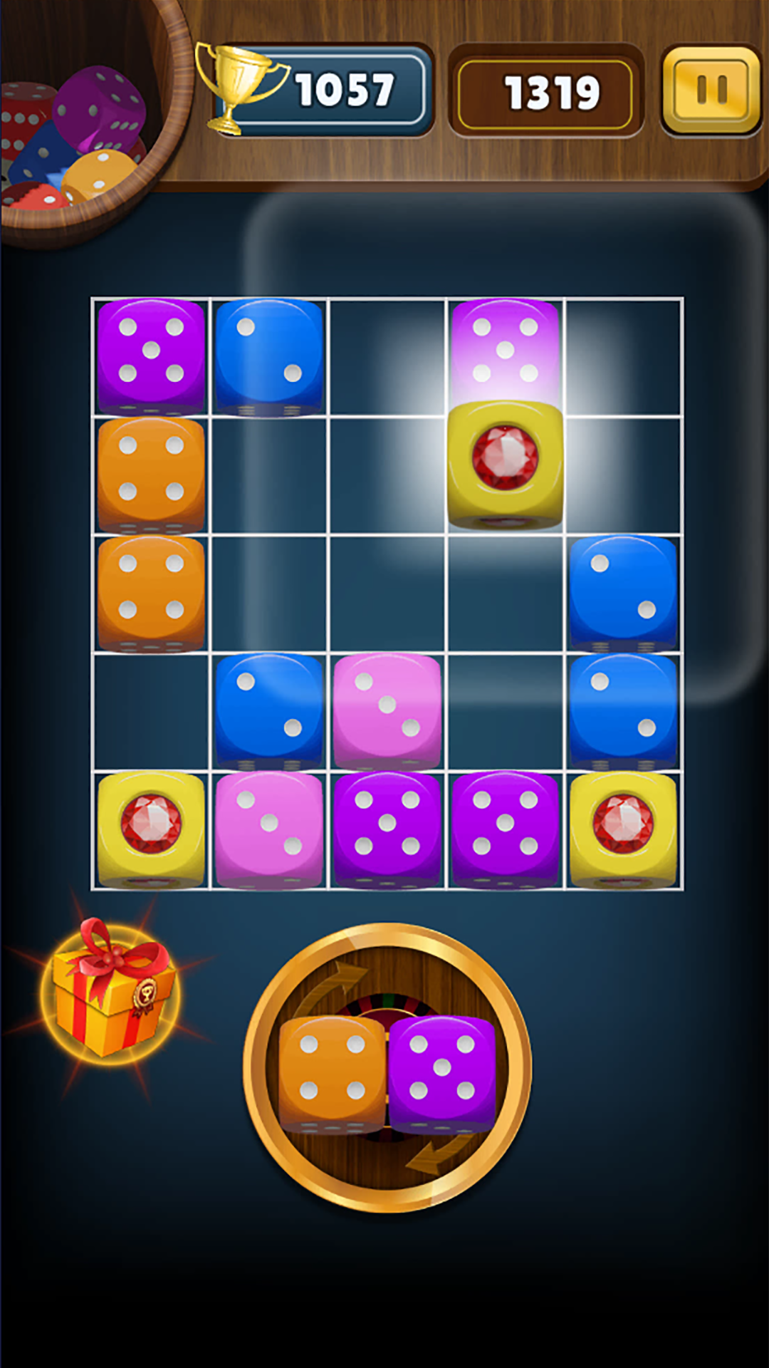 اسکرین شات 1 بازی Dom Dice Merge
