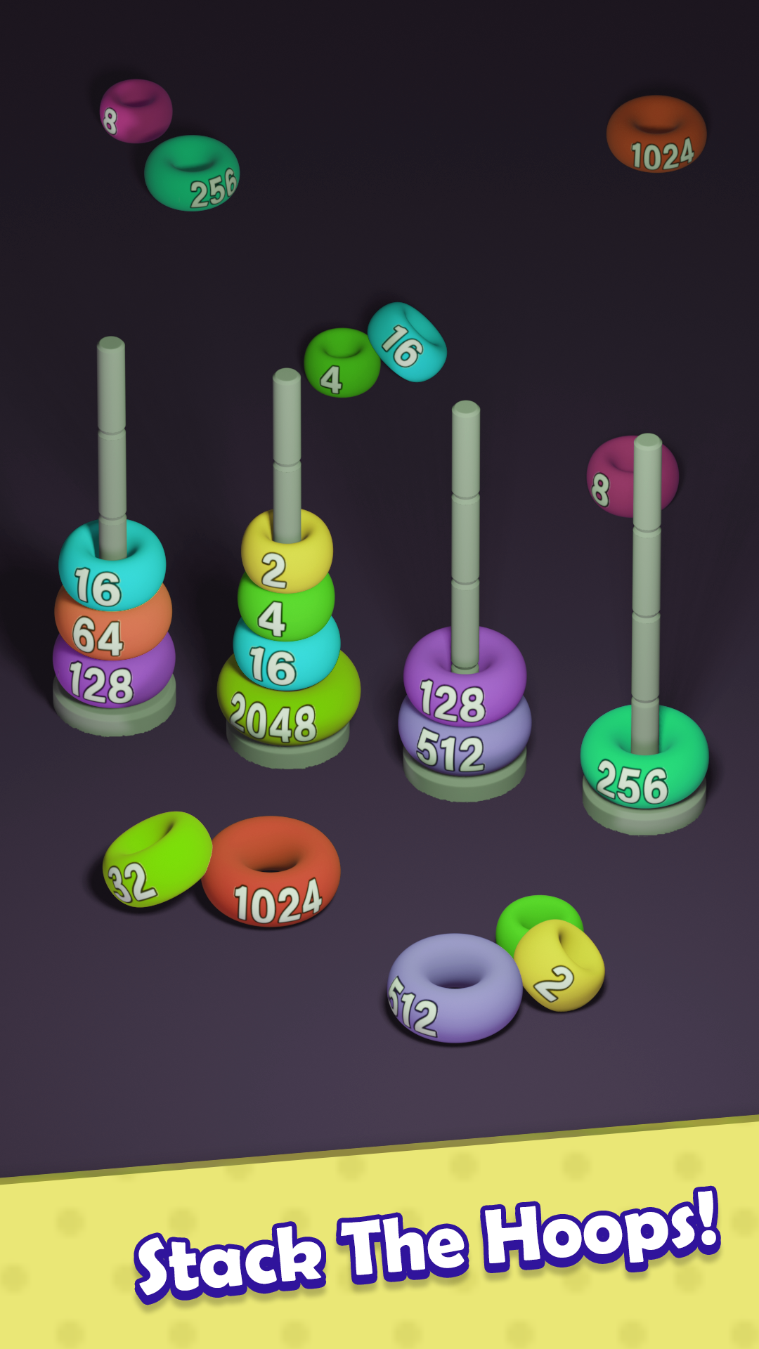 اسکرین شات 7 بازی 2048 Sort Stack Merge