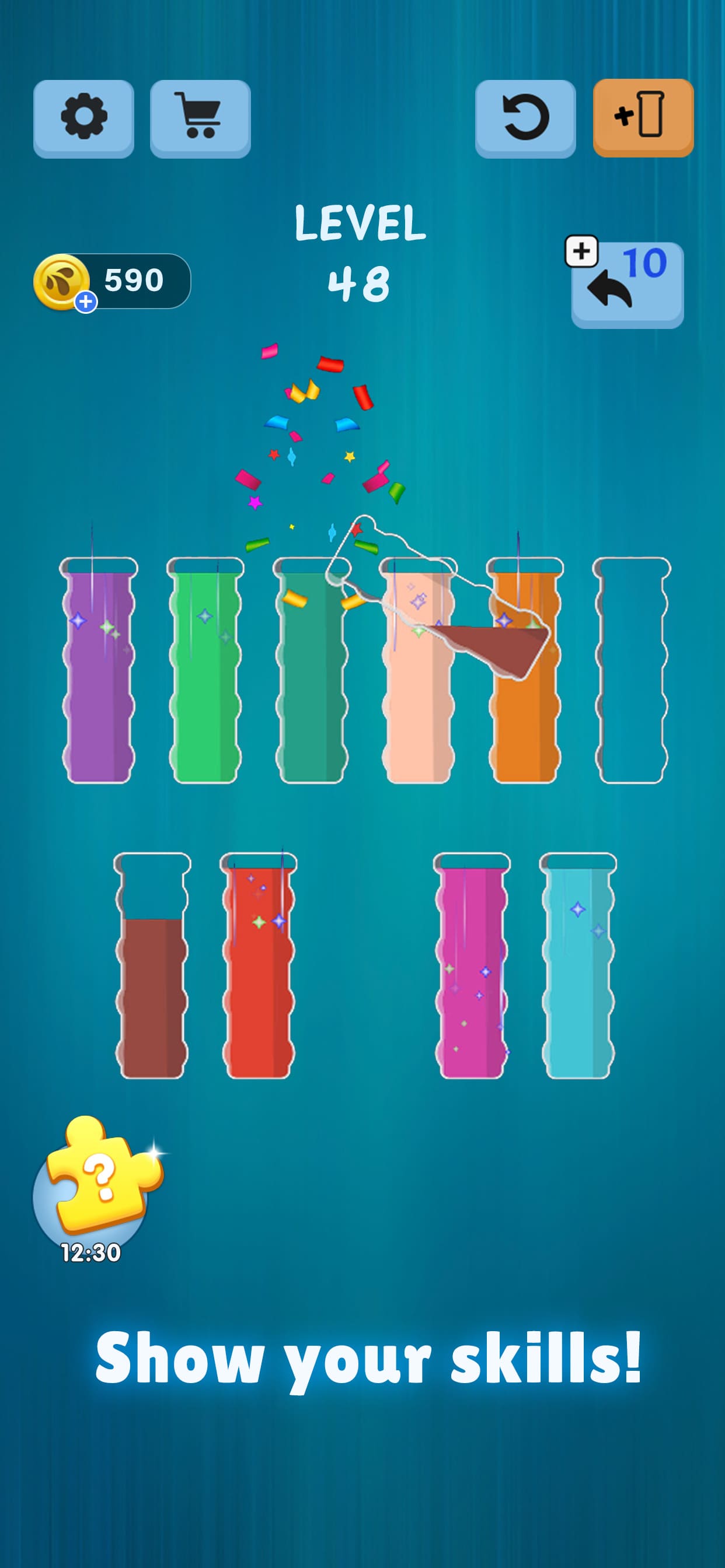 اسکرین شات 5 بازی Water Color Sort