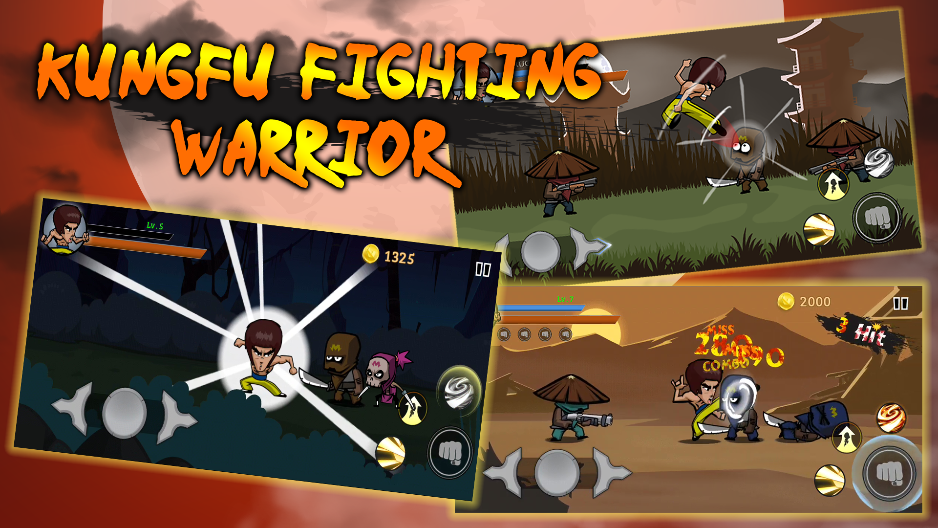 اسکرین شات 1 بازی KungFu Fighting Warrior