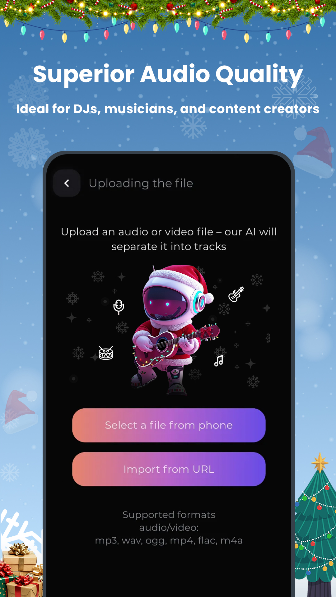 اسکرین شات 5 برنامه unMix - AI Vocal Remover