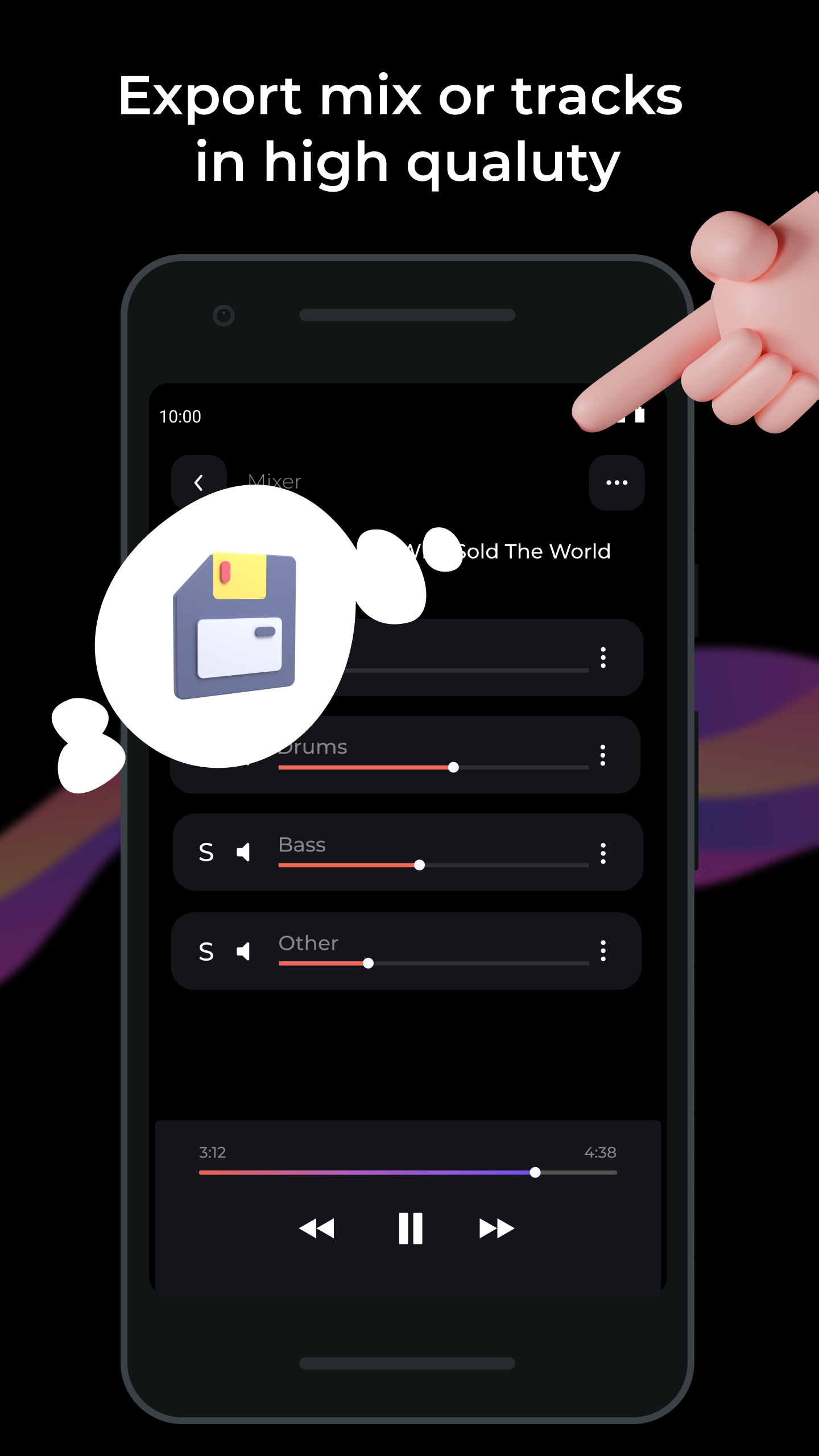 اسکرین شات 5 برنامه unMix - AI Vocal Remover