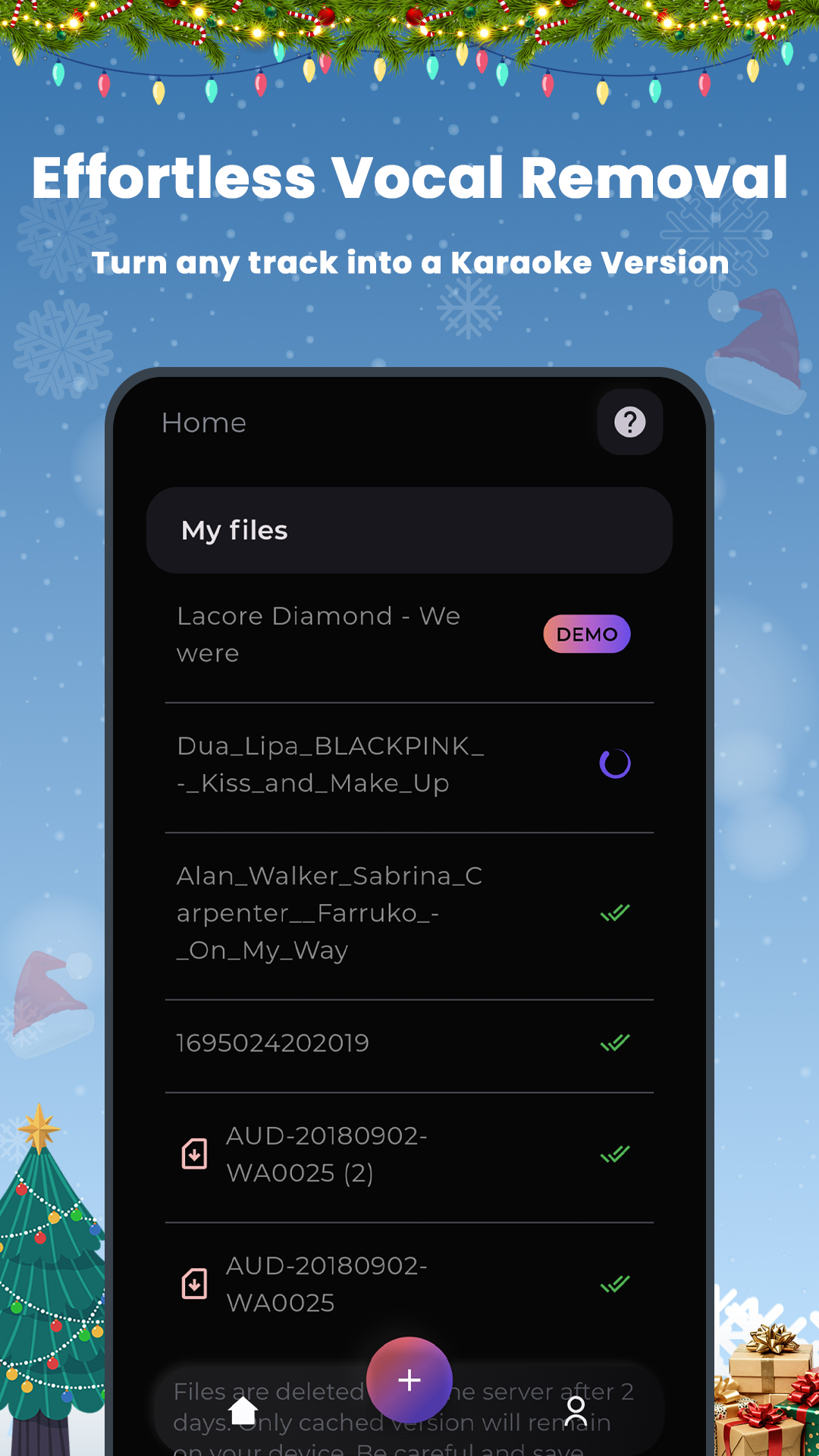 اسکرین شات 2 برنامه unMix - AI Vocal Remover