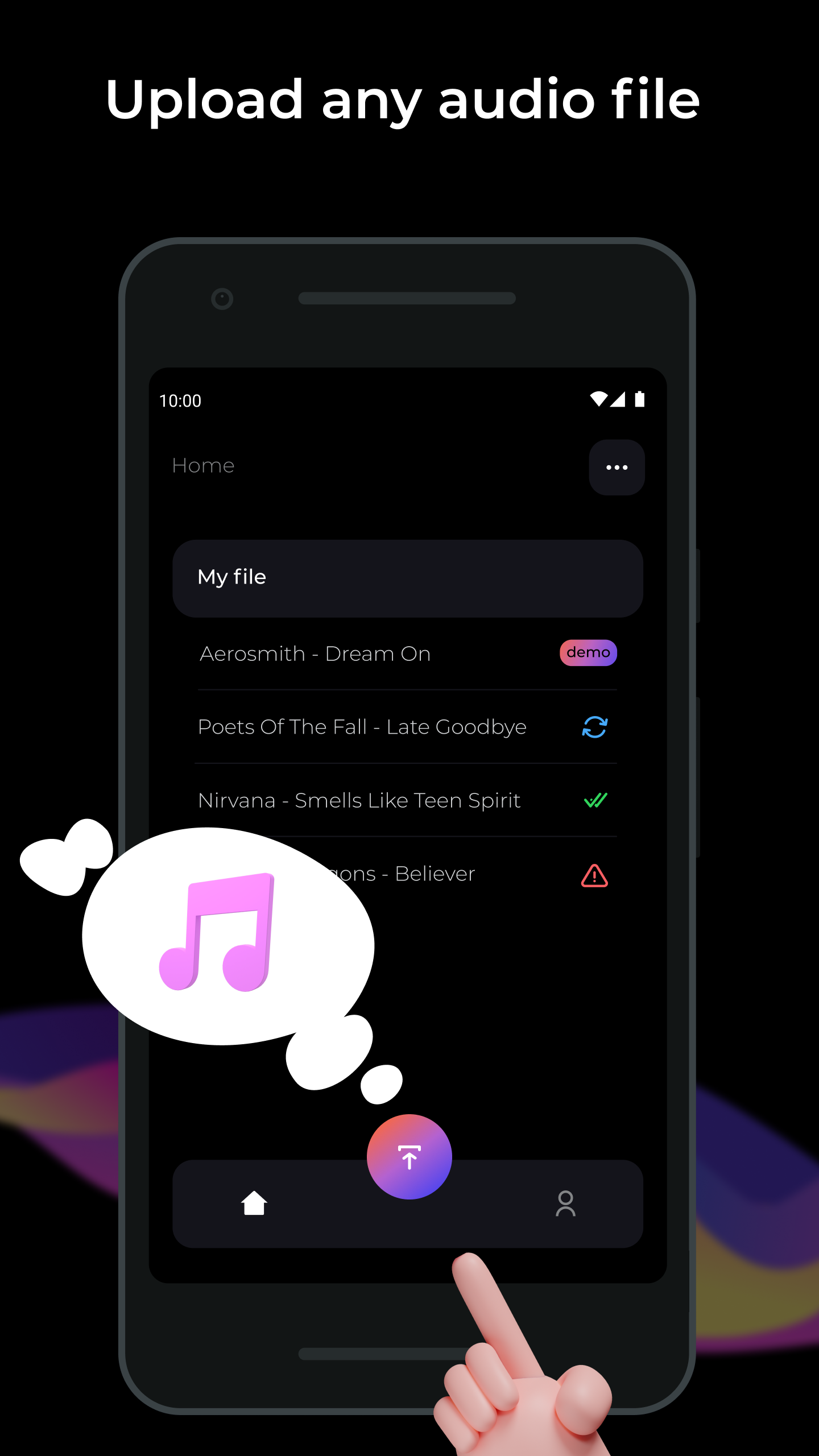 اسکرین شات 2 برنامه unMix - AI Vocal Remover