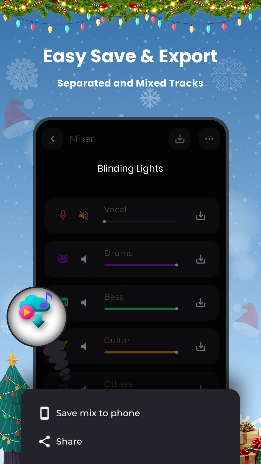 اسکرین شات 6 برنامه unMix - AI Vocal Remover