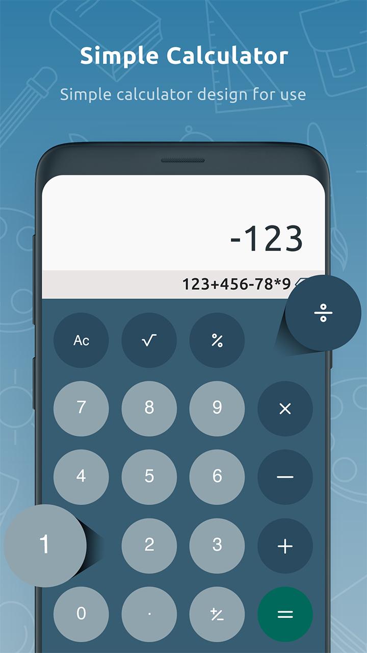 اسکرین شات 2 برنامه Voice Calculator