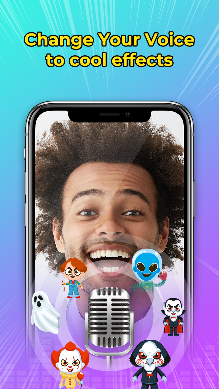 اسکرین شات 2 برنامه Voice Changer Voice Editor App
