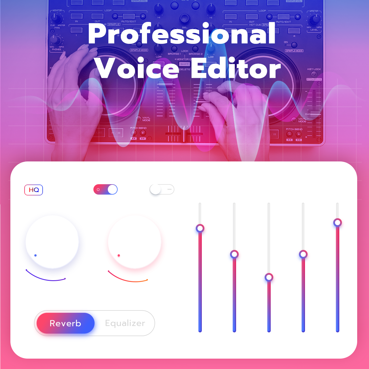 اسکرین شات 3 برنامه Voice Changer - Voice Editor