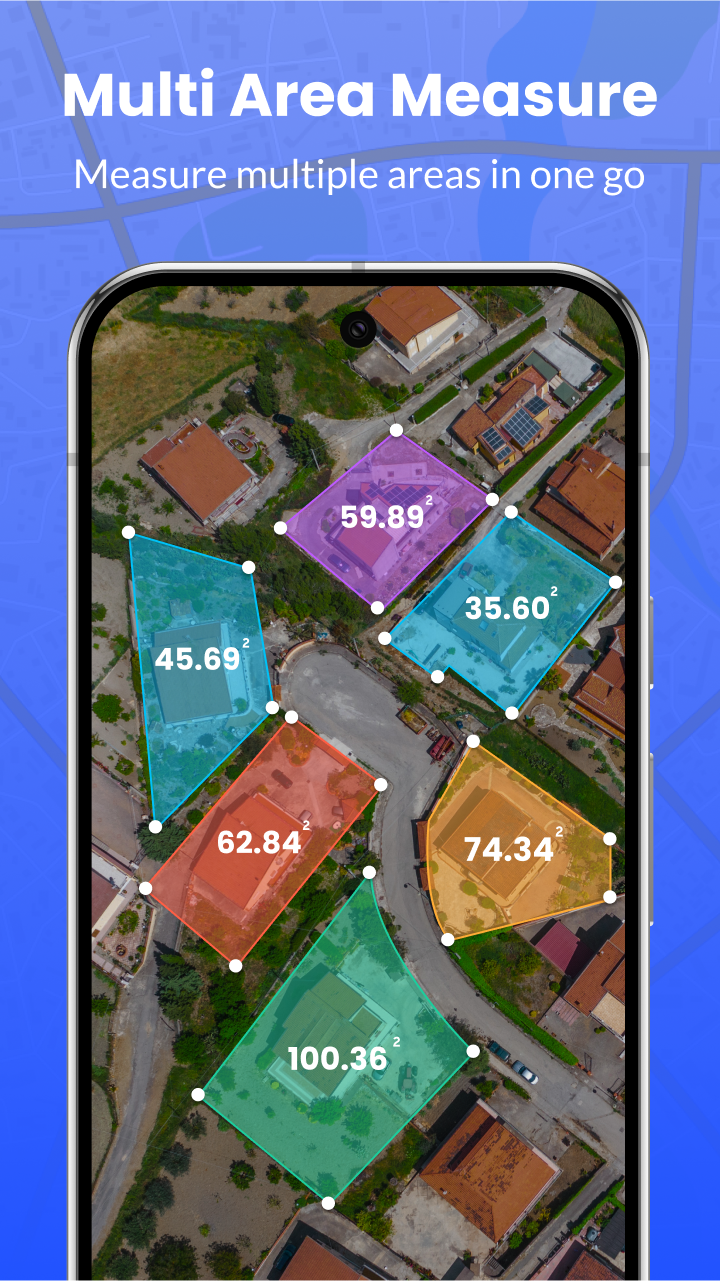 اسکرین شات 2 برنامه GPS Area Measure - FieldCalc