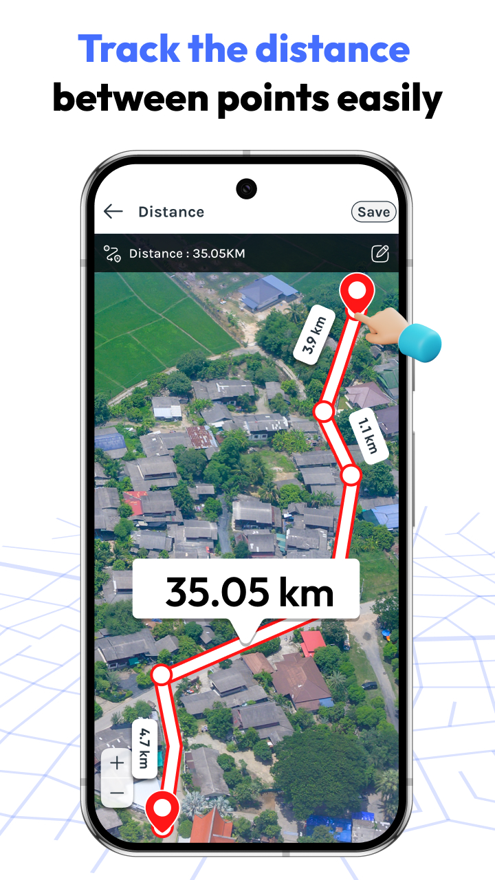 اسکرین شات 3 برنامه FieldCalc - GPS Area Measure