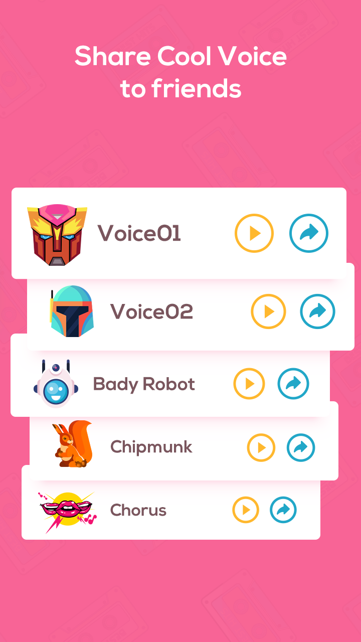 اسکرین شات 4 برنامه Super Voice Changer - Editor