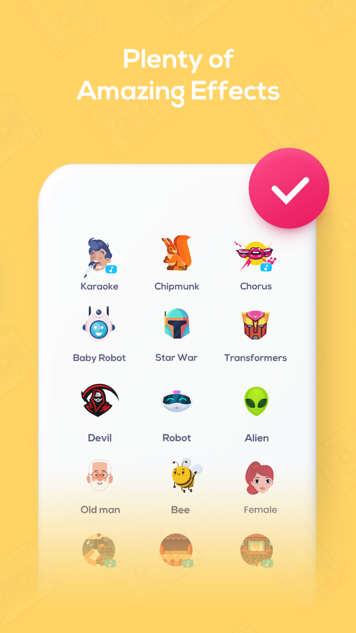 اسکرین شات 3 برنامه Super Voice Changer - Editor