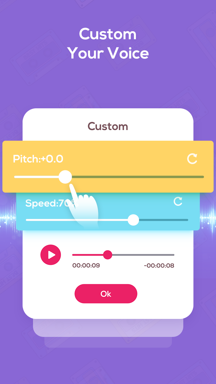 اسکرین شات 8 برنامه Super Voice Changer - Editor