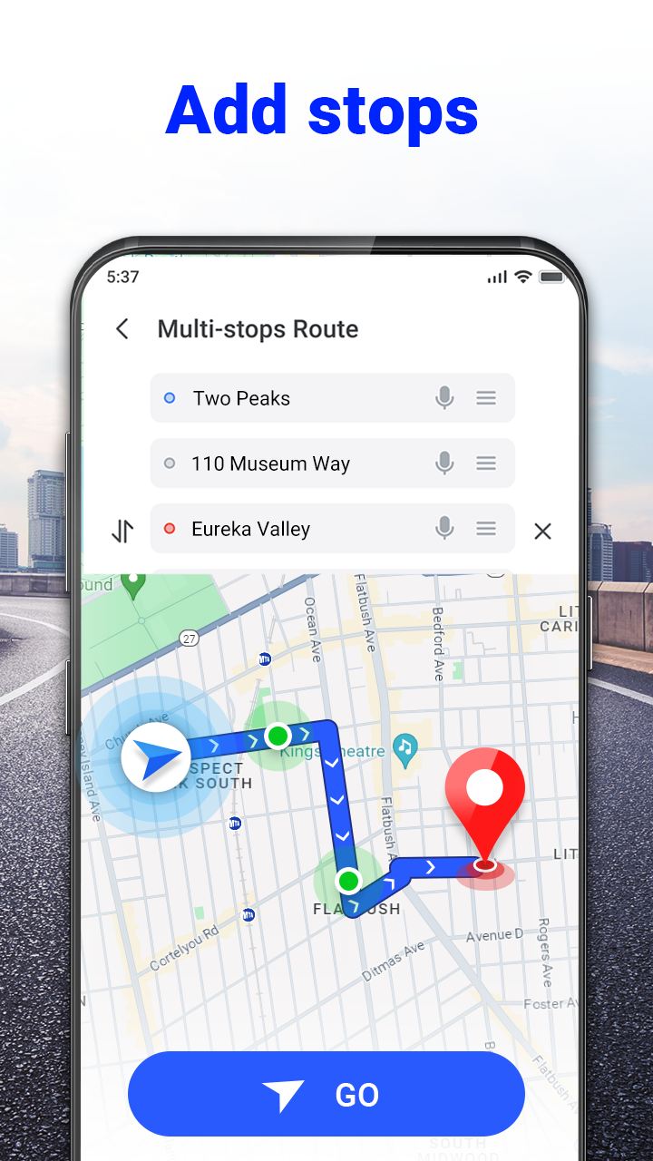 اسکرین شات 6 برنامه GPS Voice Navigation: Live Map