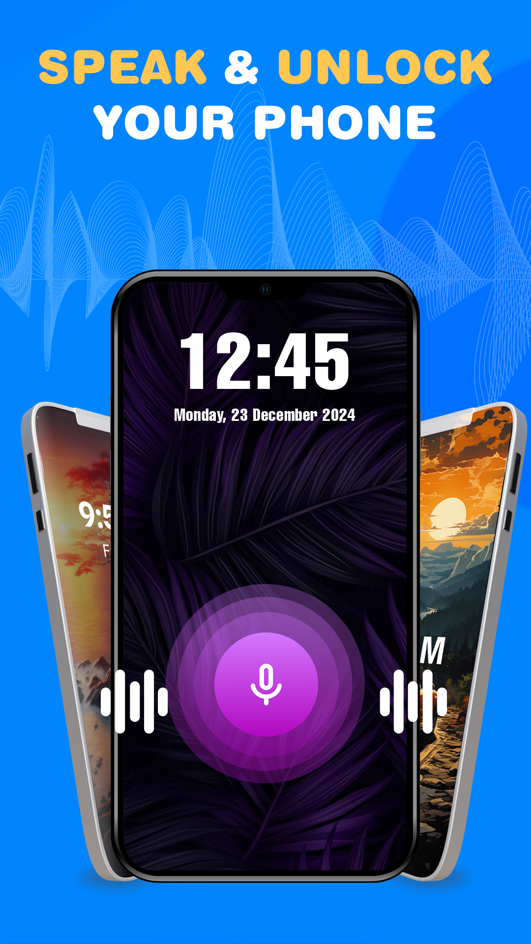 اسکرین شات 7 برنامه Voice Screen Lock: Voice Lock