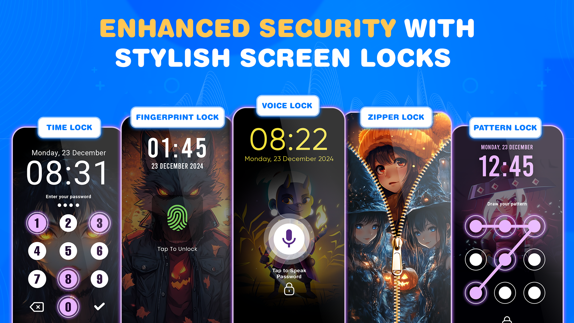 اسکرین شات 6 برنامه Voice Screen Lock: Voice Lock