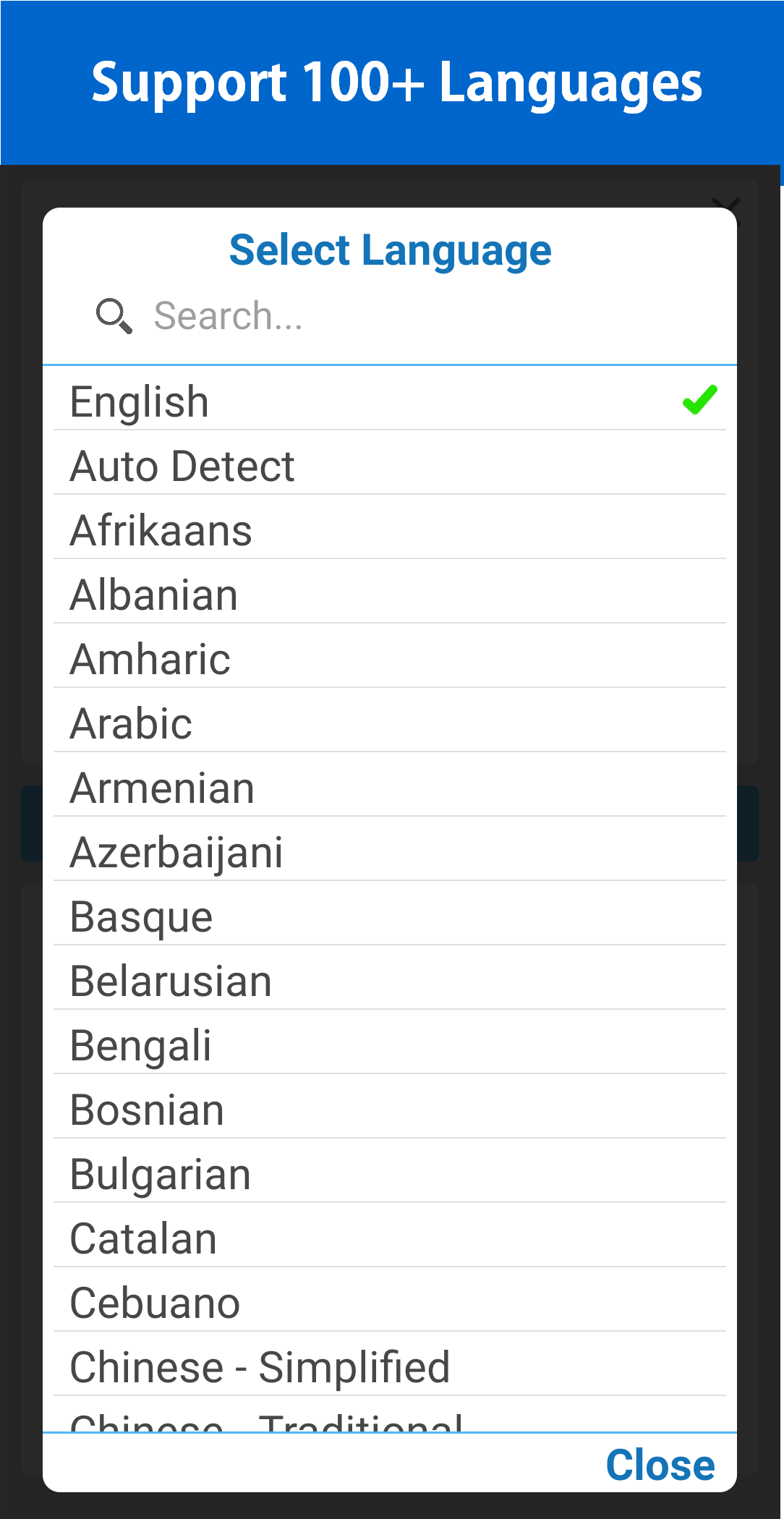 اسکرین شات 2 برنامه EZ Translate - Camera, Image